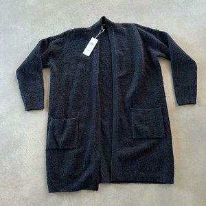 EILEEN FISHER SP black straight cardigan